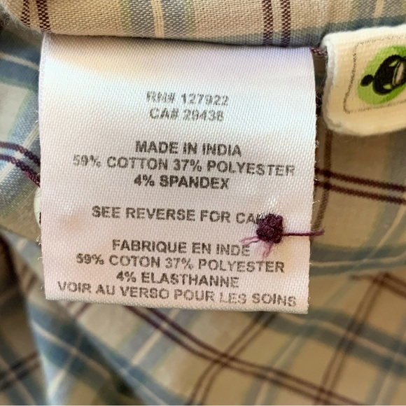 Mountain Khakis Mens L  Plaid Long Sleeve Uptown Tattersall Button Down Shirt - Picture 6 of 7